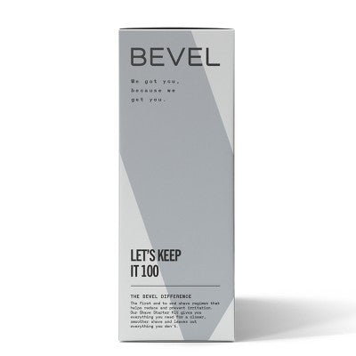 Bevel Men's Shave Kit Safety Razor and Brush with 40 Blades