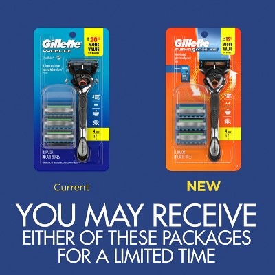 Gillette ProGlide Razor For Men Handle + 4 Blade Refills