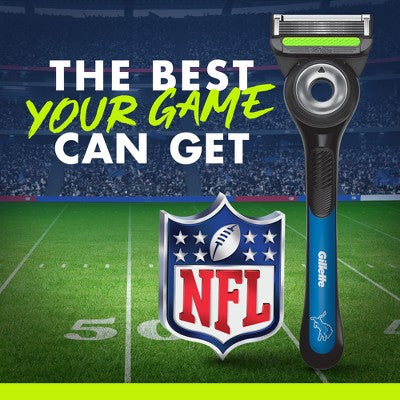 Gillette Labs NFL Lions Edition Shaving Razor with 4 Refills and Magnetic Stand