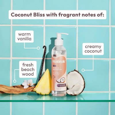 Skintimate 2 in 1 Shave Oil + Moisturizer Coconut Bliss 7.3 fl oz - New