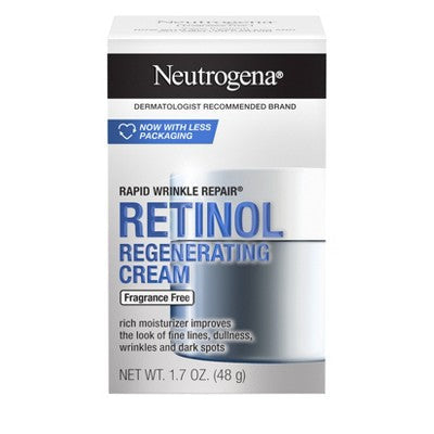 Neutrogena Rapid Wrinkle Repair Retinol Face Moisturizer Cream with Hyaluronic Acid 1.7oz - Missing Box