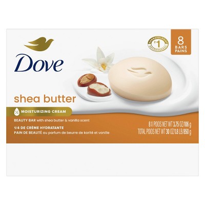 Dove Beauty Purely Pampering Shea Butter with Warm Vanilla Soap 8-Pack