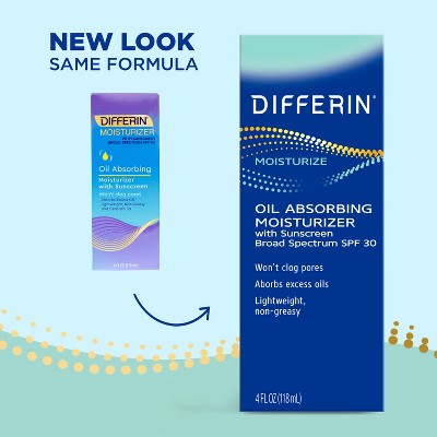Differin Oil Absorbing Moisturizer with Broad-Spectrum SPF 30 Sunscreen