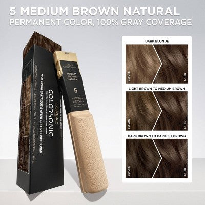 L'Oreal Paris Colorsonic Permanent Hair Color Cartridge Medium Brown