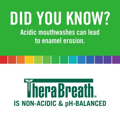 TheraBreath Fresh Breath Mouthwash Alcohol-Free Mild Mint 16 fl oz