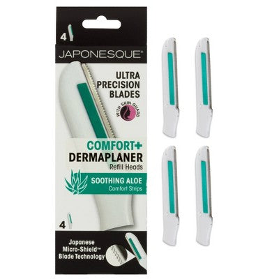 Japonesque Comfort+ Dermaplaner Razor Refill Blades 4ct
