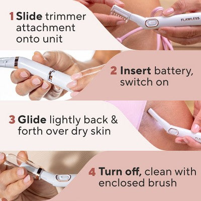 Finishing Touch Flawless Bikini Shaver and Trimmer Hair Removal Device