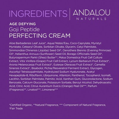 Andalou Naturals Goji Peptide Perfecting Cream 1.7oz