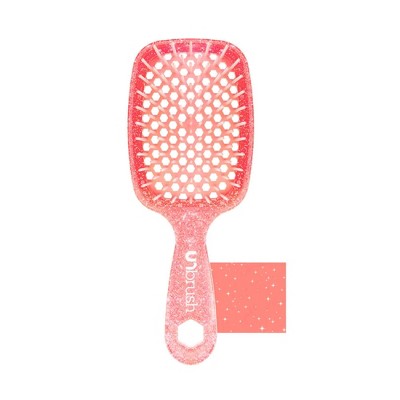 UNbrush Detangler Hair Brush Glitter Ruby
