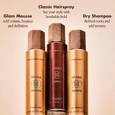 Blake Brown Classic Hairspray Blackcurrant Vanille Vanilla Floral Fragrance 7.5fl oz - Missing Lid