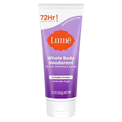 Lume-Whole-Body-Women's-Invisible-Cream-Tube-Deodorant-Lavender-Sage-Scent-2.2oz-Deodorants