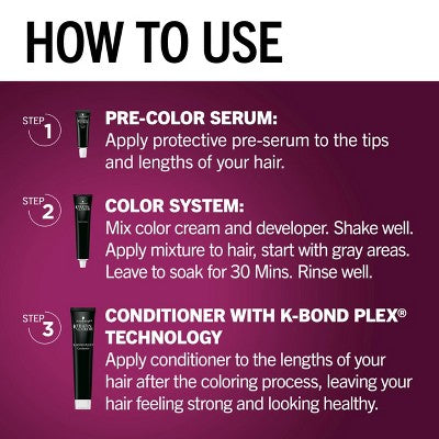 Schwarzkopf Keratin Permanent Hair Color Ruby Noir 2.08 fl oz