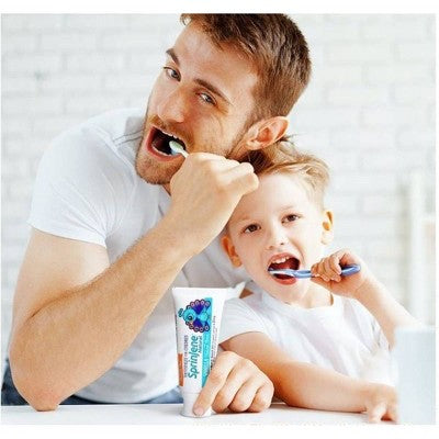 SprinJene Natural Kids Fluoride-Free Toothpaste Vanilla 3.5oz - Imperfect Box