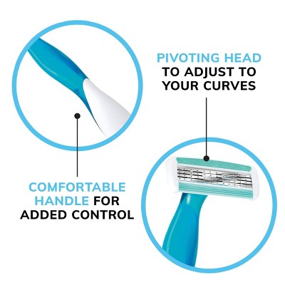 BIC Soleil Comfort Women's 4-Blade Disposable Razor 10ct