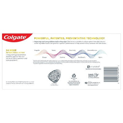 Colgate Total Active Prevention Whitening Toothpaste Mint 5.1oz 2-Pack