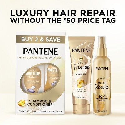 Pantene Pro-V Daily Moisture Renewal Shampoo and Conditioner Bundle 22.4 fl oz