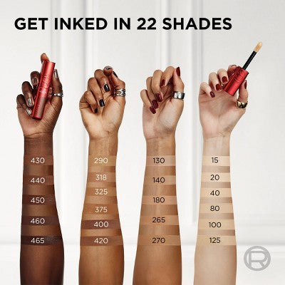 L'Oreal Paris Infallible Skin Ink Matte 2-in-1 Foundation and Concealer 180 Medium Cool 0.5 fl oz - New