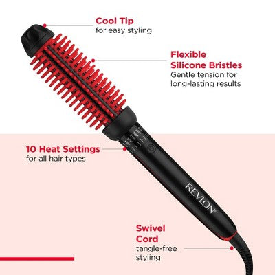 Revlon Smoothstay Silicone Multipurpose Heated Curling Brush