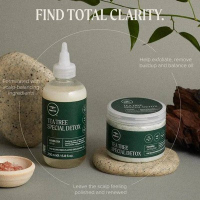 Tea Tree Special Detox Foaming Salt Hair Scrub 6.5oz - New