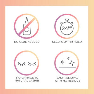 KISS Products imPRESS Press-On Self Adhesive Eyelashes Natural & Wispy 50ct - Imperfect Box