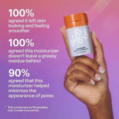 Bubble Skincare Cloud Surf Water Cream Moisturizer 1.7 fl oz - Imperfect Box