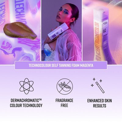 Bondi Sands Technocolor 1 Hour Express Self Tanning Foam Magenta 6.76 fl oz