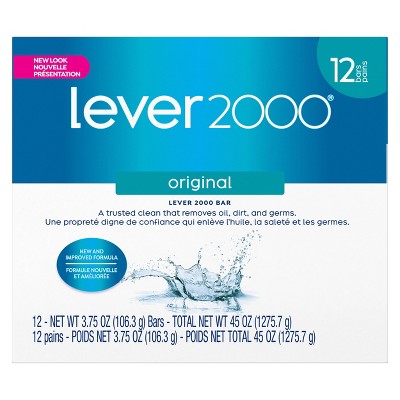 Lever 2000 Original Scent Bar Soap 3.75oz 12-Pack