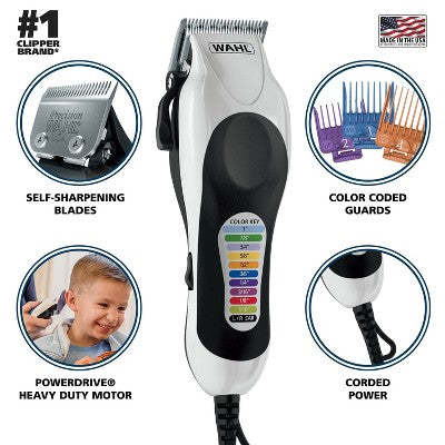 Wahl Color Pro Plus Corded Electric Hair Clipper Set