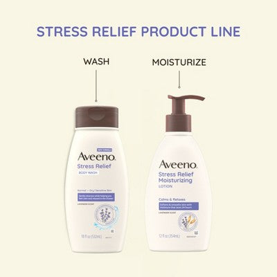 Aveeno Stress Relief Body Wash with Lavender & Chamomile 33oz