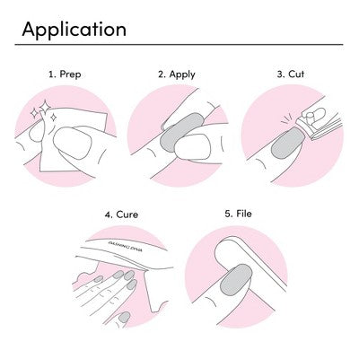 Dashing Diva Glaze Semi-Cured Gel Nail Polish Strips Ballerina Blush 32ct