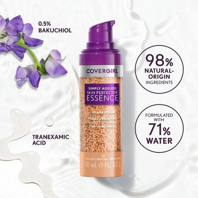 COVERGIRL Simply Ageless Skin Perfector Essence 50 Medium Tan 1 fl oz - Imperfect Container