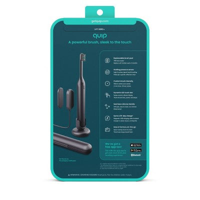 Quip Ultra Next Generation Smart Sonic Electric Toothbrush Onyx