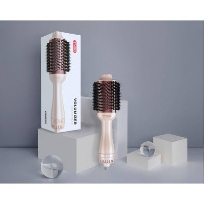 TYMO Volumizer Hot Air Brush Hair Dryer Champagne Pink