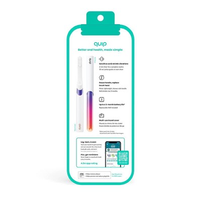 Quip Sonic Electric Metal Toothbrush and Travel Case Sunset - Imperfect Box