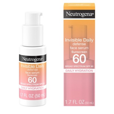 Neutrogena-Invisible-Daily-Defense-Sunscreen-Face-Serum-SPF-60-1.7-fl-oz-New-Sunscreen