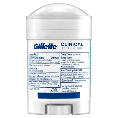 Gillette Clinical Soft Invisible Solid Ultimate Fresh Antiperspirant & Deodorant 2.6oz