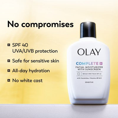 Olay Complete Plus Face Lotion with Sunscreen SPF 40 6 fl oz - Imperfect Box