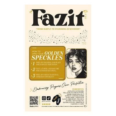 Fazit Gold Glitter Freckle Makeup Patches - 6-Piece Set