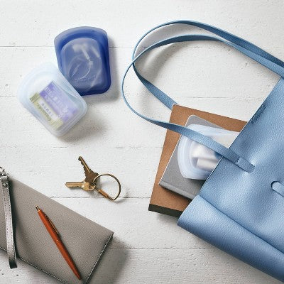 Stasher Reusable Silicone Travel Accessories Bag Set - 2 Pack