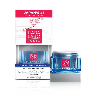 Hada Labo Tokyo Anti-Aging Overnight Treatment Hyaluronic Acid Night Cream 1.76oz