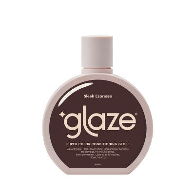 Glaze SuperGloss Color Conditioning Hair Gloss Brunette Sleek Espresso Brown 6.4 fl oz