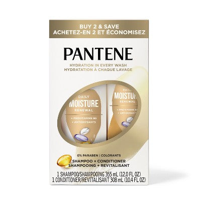 Pantene Pro-V Daily Moisture Renewal Shampoo and Conditioner Bundle 22.4 fl oz