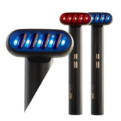 GLO24K 6-in-1 Beauty Therapy Wand for Face, Eyes, and Neck
