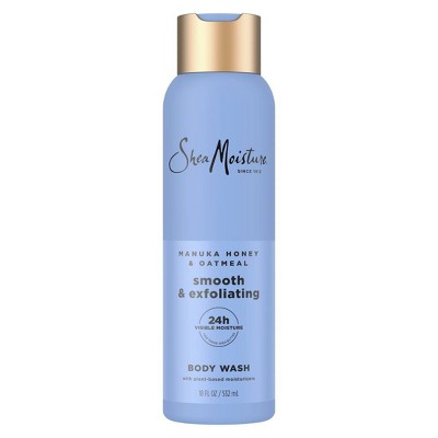 SheaMoisture Body Wash Smooth & Exfoliating Manuka Honey & Oatmeal 18 fl oz