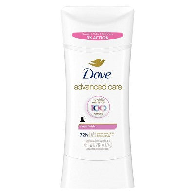 Dove Beauty Advanced Care Clear Finish 72-Hour Women's Antiperspirant & Deodorant Stick 2.6oz
