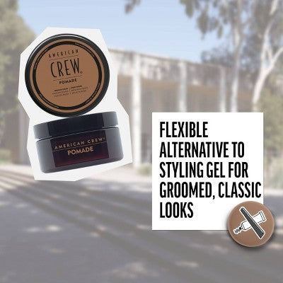 American Crew Men’s Medium Hold High Shine Hair Pomade Gel 3oz