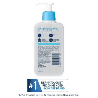 CeraVe SA Face Wash Salicylic Acid Cleanser 16 fl oz - New