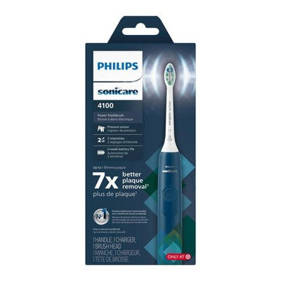 Philips Sonicare 4100 Plaque Control Rechargeable Electric Toothbrush HX3689/22 Navy