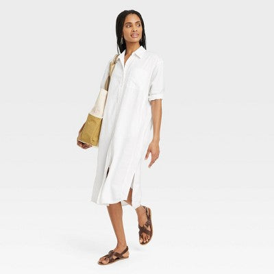 Women's 3/4 Sleeveidi Shirtdress - Universal Thread