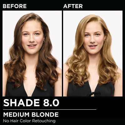 Garnier Olia Oil Permanent Hair Color 8.0 Medium Blonde 1 Kit 6.3 fl oz